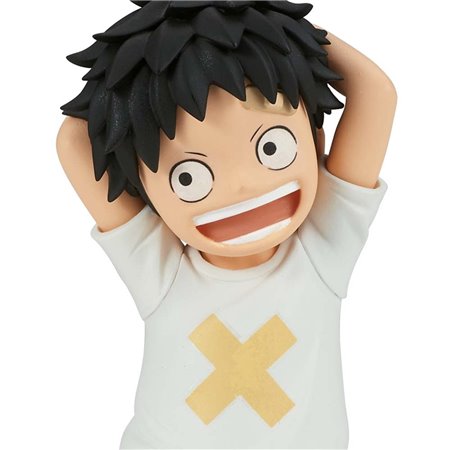 Banpresto figura one piece filme vermelho dxf a série grandline macaco d luffy criança