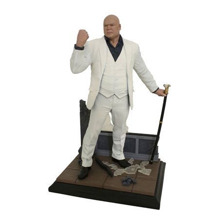 Figura galeria de coleção de diamantes maravilha hawkeye kingpin diorama