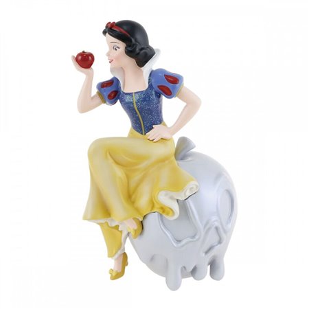 Enesco Disney 100 Branca de Neve com figura decorativa de maçã