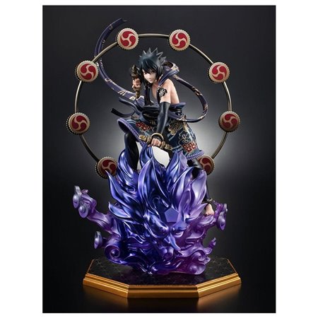 figura megahouse gem série naruto shippuden sasuke deus do trovão