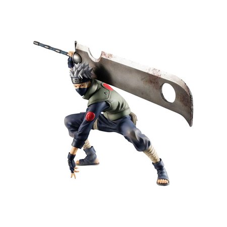 Figura megahouse gem series naruto kakashi hatake grande guerra ninja 15º aniversário