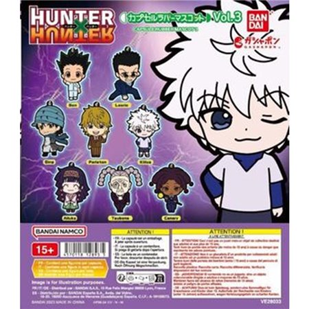 Bandai gashapon hunter x hunter cápsula de borracha 3 sortimento 40 itens