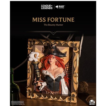 Figura League of Legends 3D enquadra o caçador de recompensas Miss Fortune