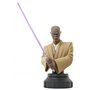 Busto figura coleção de diamantes star wars the clone wars animação mace windu mini busto de resina