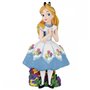 enesco disney florido alice decorativo figura