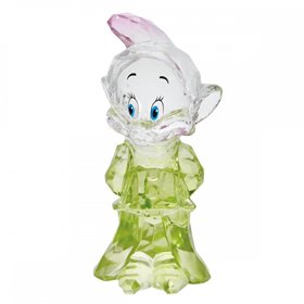 enesco disney cristal branca de neve anão idiota idiota figura