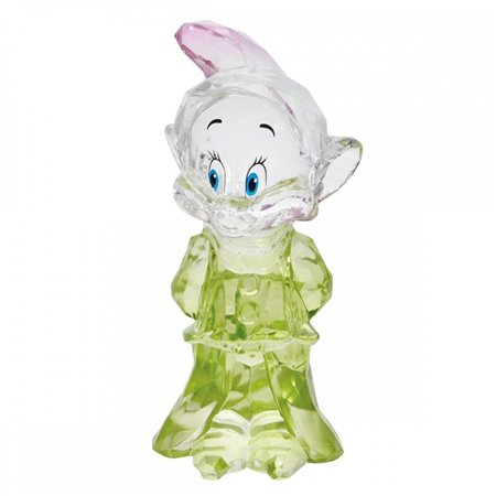 enesco disney cristal branca de neve anão idiota idiota figura