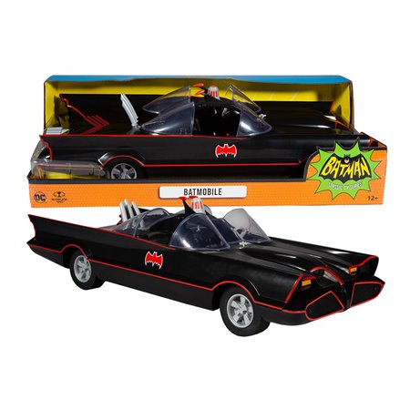 mcfarlane brinquedos dc retro 6in figura - batman 66 - batmóvel