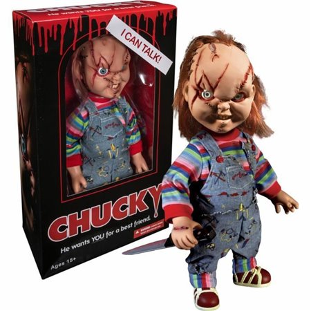 figura mezco toyz cinema chucky talker mega escala