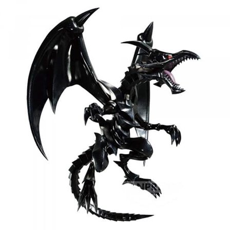 Banpresto figura yu - gi - oh! duelo de monstros dragão negro com olhos vermelhos 11cm