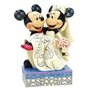 enesco disney mickey e minnie figura de casamento