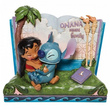 Figura decorativa Enesco Disney Lilo & Stitch Book Ohana