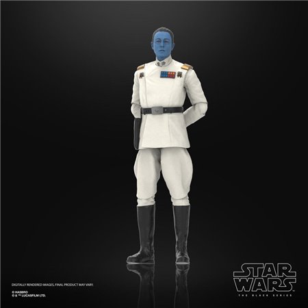 Hasbro star wars a figura da série negra ahsoka grande almirante thrawn