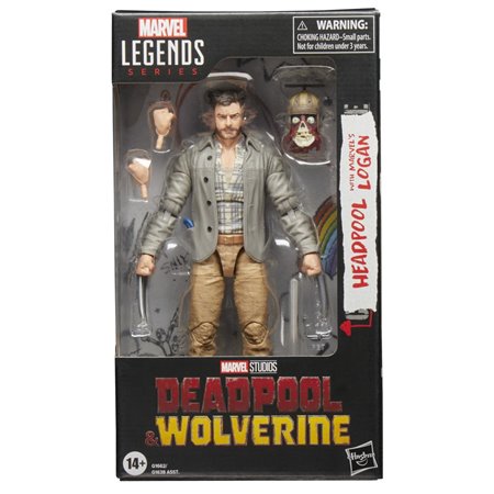 Figura hasbro marvel legends series deadpool & walverine - headpool com maravilhas logan