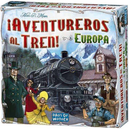 Aventureiros do jogo de tabuleiro Asmodee no trem! europa pegi 8