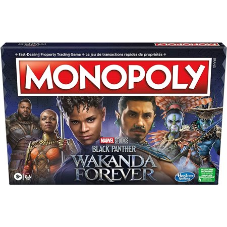 Jogo de tabuleiro monopólio da pantera negra