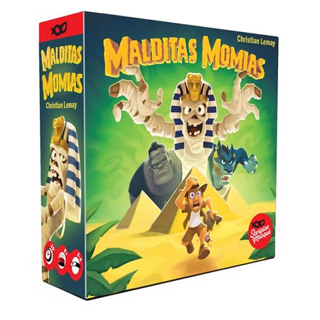 Jogo de tabuleiro múmias amaldiçoadas pegi 8