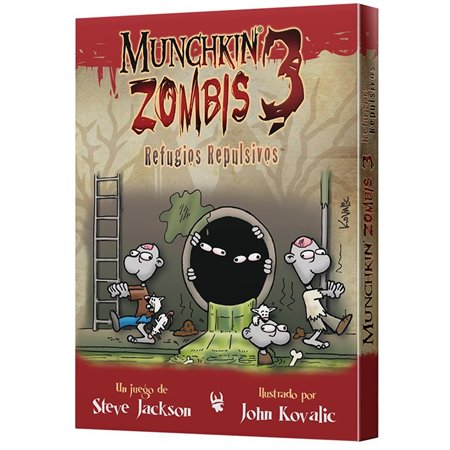 Munchkin jogo de tabuleiro zumbis 3: abrigos repulsivos pegi 10