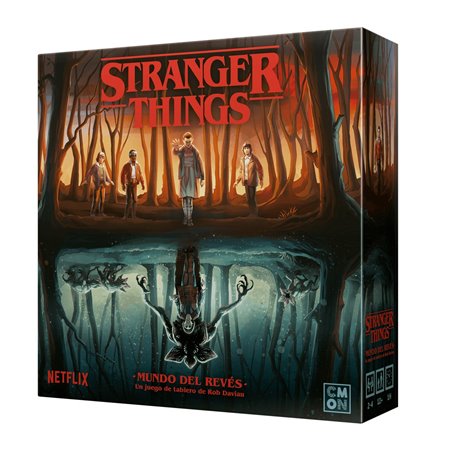 Jogo de tabuleiro Stranger Things mundo de cabeça para baixo idade recomendada 12 anos