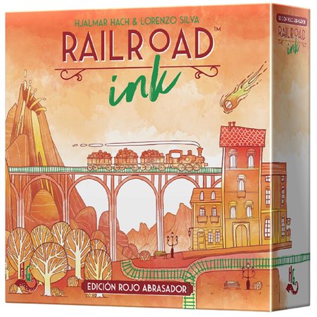 Jogo de tabuleiro Railroad Ink: Pegi 8 Burning Red Edition