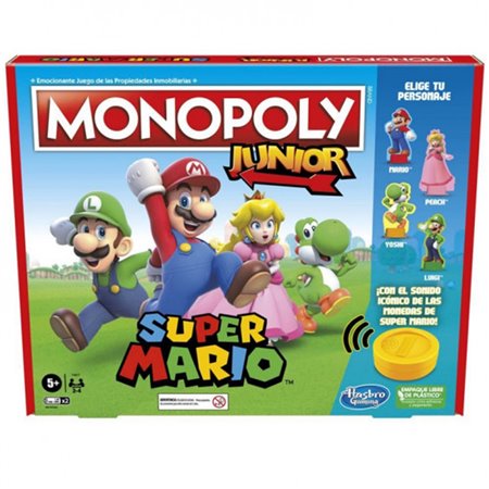 Jogo de tabuleiro espanhol Monopoly Jr Super Mario Edition