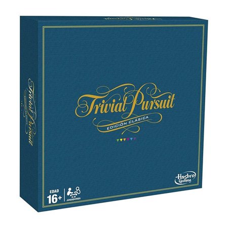 Jogo de tabuleiro trivial clássico espanhol da Hasbro