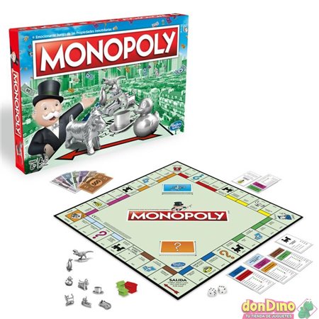 Clássico jogo de tabuleiro espanhol Hasbro Monopoly