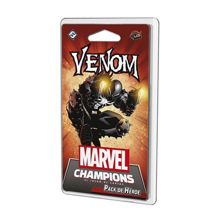 Jogo de tabuleiro dos campeões da Marvel: Venom 60 cartas Pegi 14