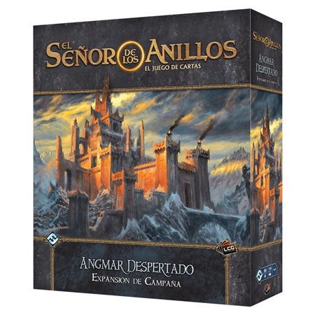 Jogo de tabuleiro o senhor dos anéis a expansão da campanha do jogo de cartas angmar despertado recomendada aos 14 anos