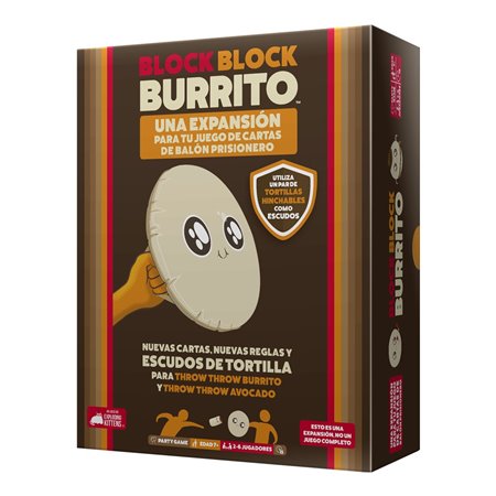 Jogo de tabuleiro Block Block Burrito recomendado para 7 anos de idade