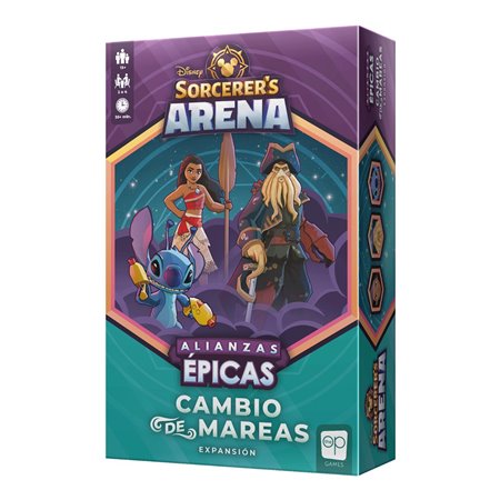 Jogo de tabuleiro da Disney feiticeiro areia mudança de maré expansão idade recomendada 13 anos