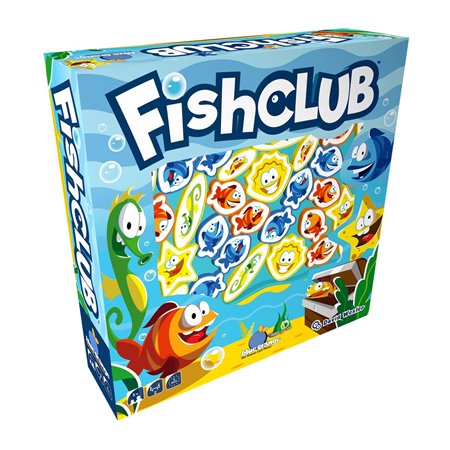 Jogo de tabuleiro Fish Club recomendado para 5 anos de idade