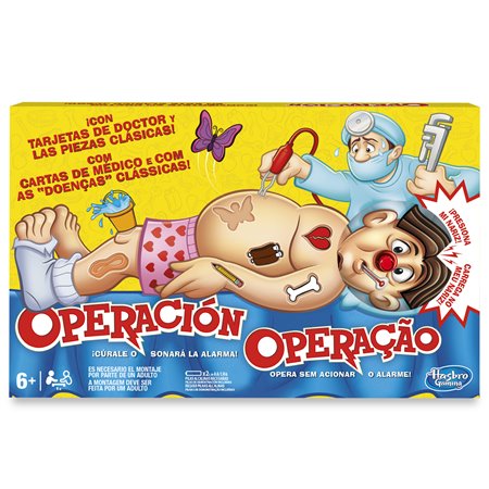 jogo de operação clássico hasbro