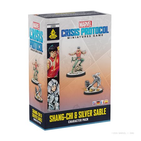 Marvel Crisis Protocol Shang Board Game - Chi & Silver Saber idade recomendada 14 anos