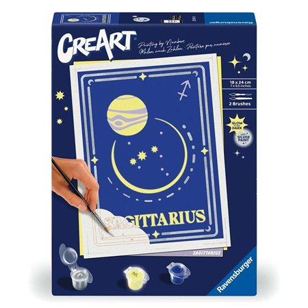 Kit para pintar com números Ravensburger Creat série tendência d zodíaco: Sagitário