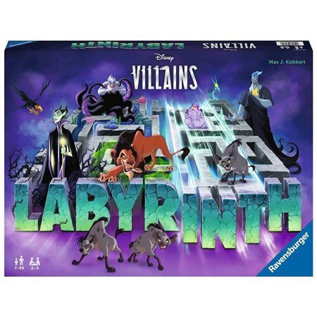 Jogo de tabuleiro dos vilões da Disney do labirinto Ravensburger