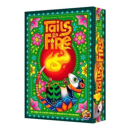 Jogo de tabuleiro Tails on Fire recomendado para 8 anos de idade