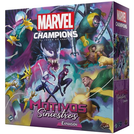 marvel campeões jogo de tabuleiro motivos sinistros pegi 14