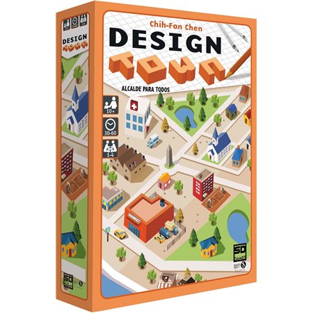 Jogo de tabuleiro Design Town Pegi 10