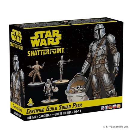 Jogo de tabuleiro Star Wars Shatterpoint Certified Guild Squad Pack Idade recomendada 14 anos