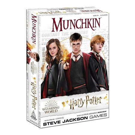 Jogo de tabuleiro Munchkin Harry Potter idade recomendada 11 anos língua inglesa