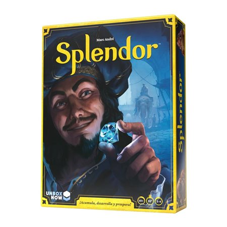 Jogo de tabuleiro Splendor recomendado para 10 anos de idade