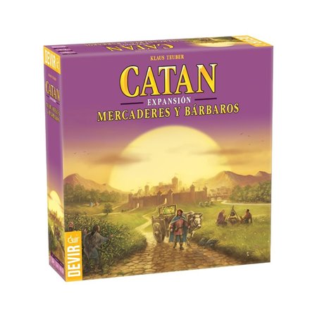 Devir catan jogo de tabuleiro comerciantes e bárbaros de catan 4 jogadores