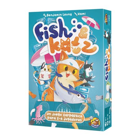 Jogo de tabuleiro Fish & Katz recomendado para 6 anos de idade