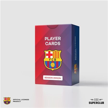 Jogo de tabuleiro de cartas de jogador do Superclub Barcelona 2023 - 24 Inglês