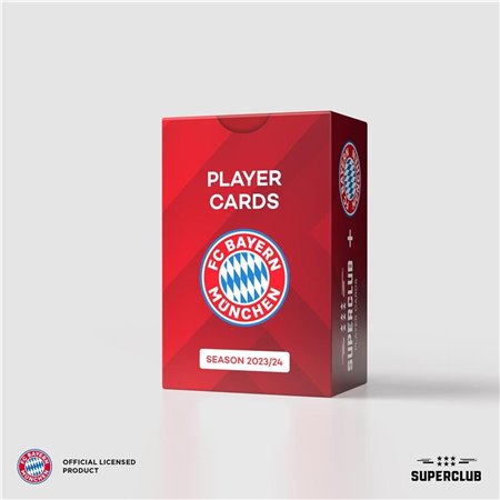 Jogo de tabuleiro Superclub cartas de jogador do Bayern de Munique 2023 - 24 inglês