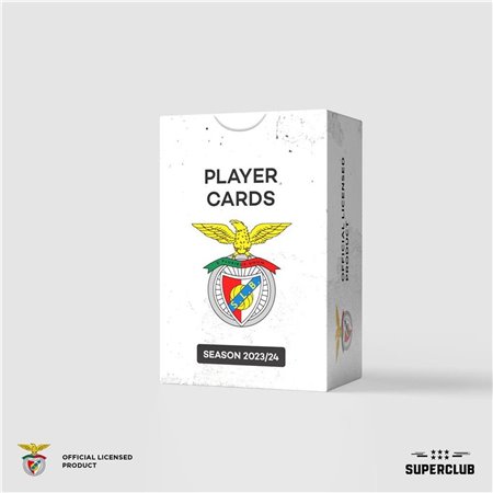 Jogo de tabuleiro de cartas de jogador do Superclub Benfica 2023 - 24 Inglês