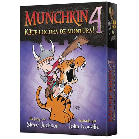 Jogo de tabuleiro Munchkin 4: que montaria maluca! pegi 10