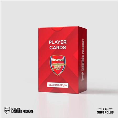 Jogo de tabuleiro de cartas de jogador do Superclub Arsenal 2023 - 24 inglês