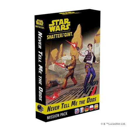 Jogo de tabuleiro Star Wars: Breakpoint, nunca me diga as probabilidades, pacote de missão recomendado, idade 14 anos